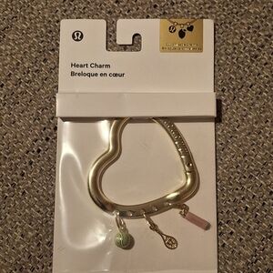 lululemon athletica Gold Heart Charm Bracelet